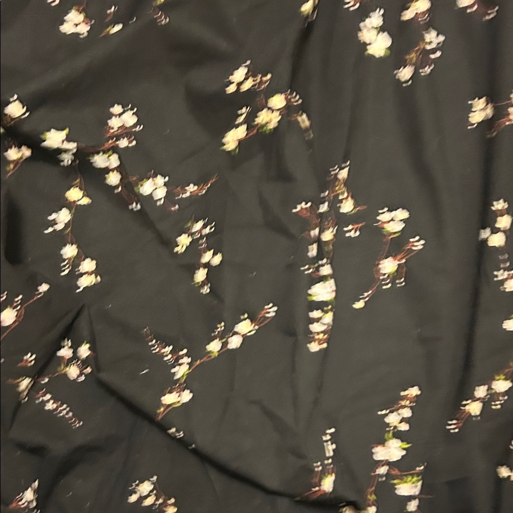 J. Peterman Black Floral Midi Dress - Picture 5 of 6